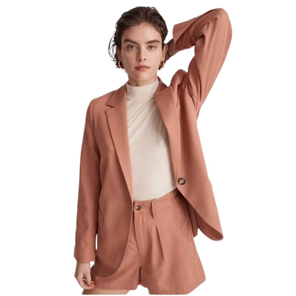 Madewell The Larsen Blazer Dusty Rose